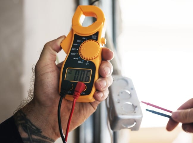 Electrician working